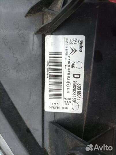 Фара Citroen Berlingo B9, Opel Meriva 2 правая