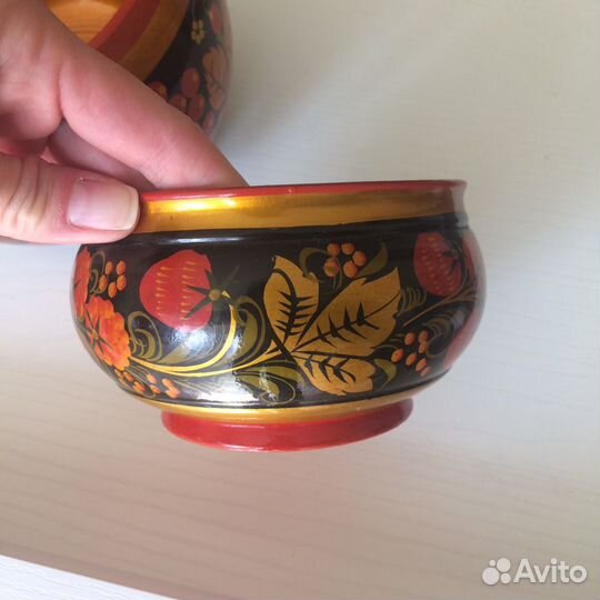 Горшок с Хохломой