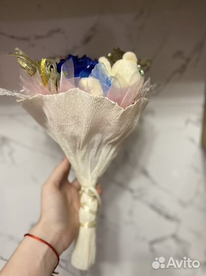 Букет плюшевых мишек