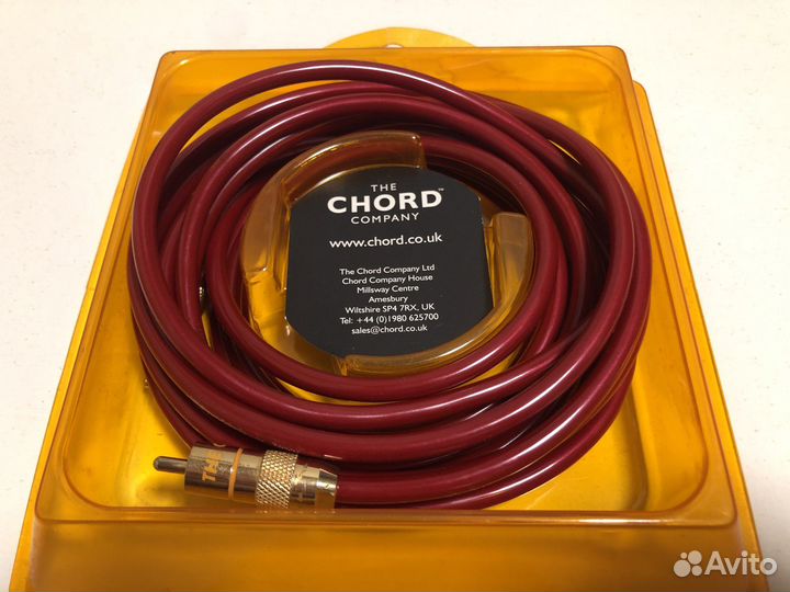 Кабель для сабвуфера Chord Crimson Plus 4m
