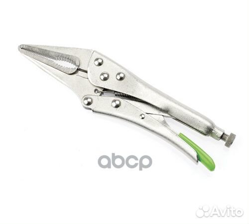 Зажим с фиксатором с удлиненными губками 180 мм