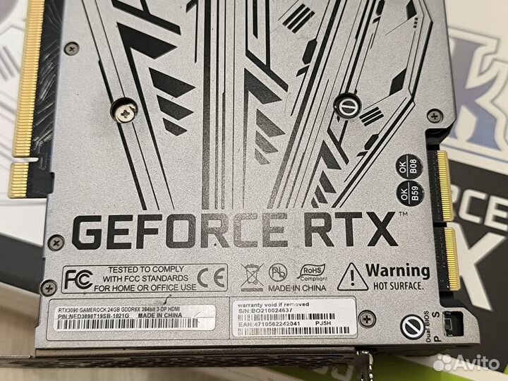 Видеокарта Palit Game Rock RTX 3090