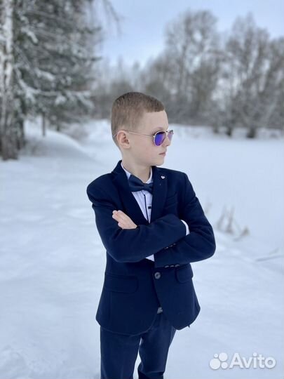Школьная форма для мальчика 140 синяя