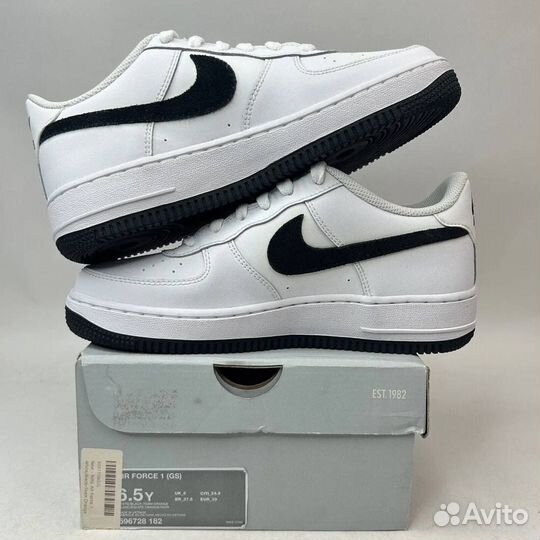 Nike air force 1 low white black оригинал