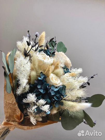 Свадебные букеты из сухоцветов