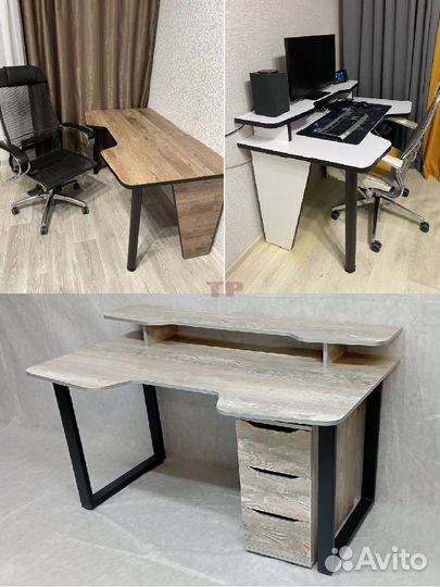 Игровой компьютерный стол с вырезом