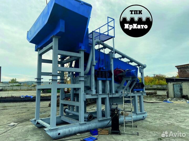 Промывочный прибор на базе грохота гит 42