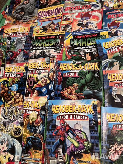 Комиксы человек паук, черепашки ниндзя