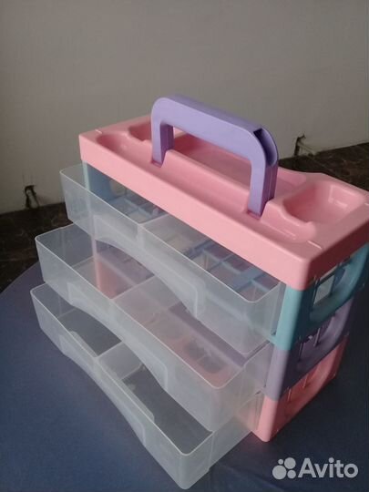 Контейнер органайзер для ватных дисков и палочек