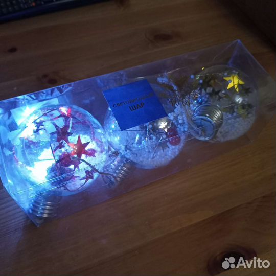 Ёлочные шары с подсветкой