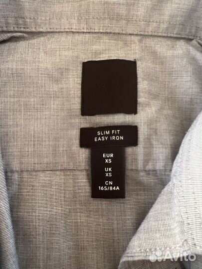 Мужские рубашки H&M р. XS цена за обе