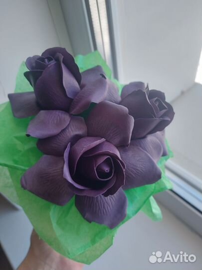 Комплимент из мыльных роз