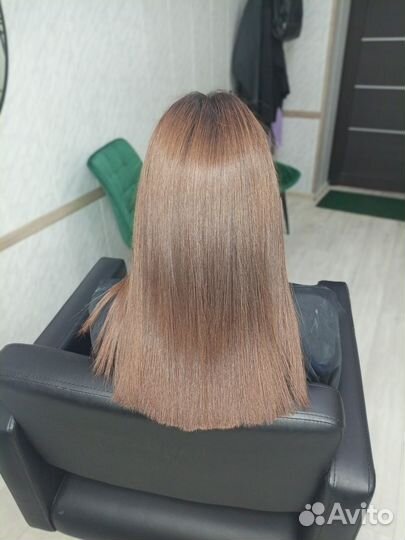 Кератиновое выпрямление волос модель