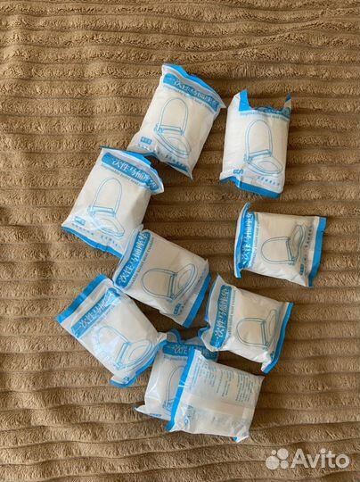 Одноразовые накладки для сиденье унитаза