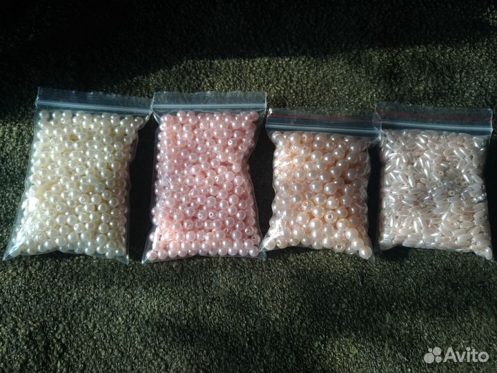 Бисер, пайетки. бусины