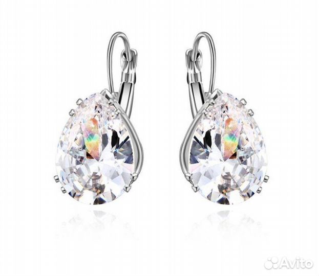 Серьги с горным хрусталем