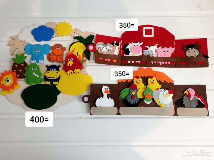 Развивающая игра из фетра