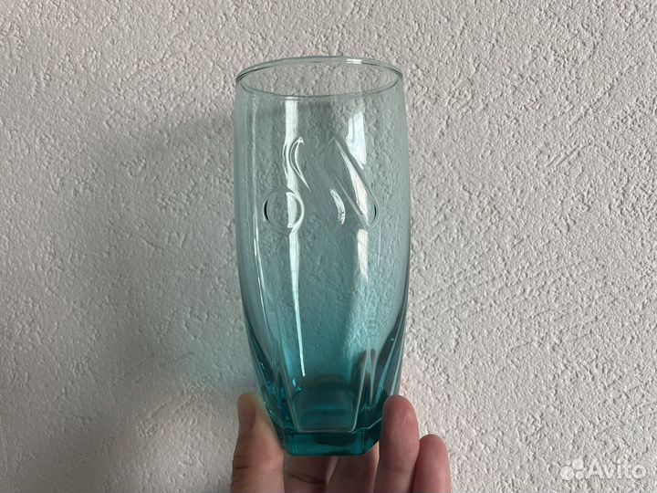 Коллекционный стакан вкусно и точка бирюзовый