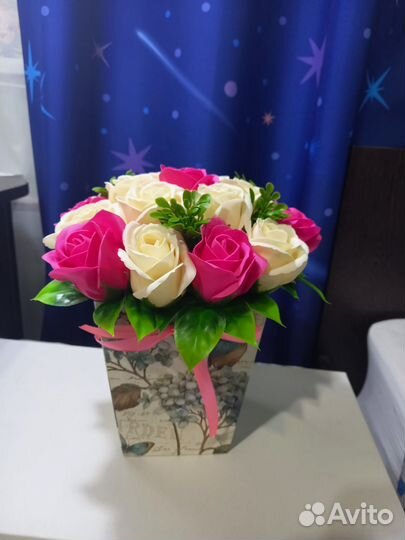 Букет цветов из мыла