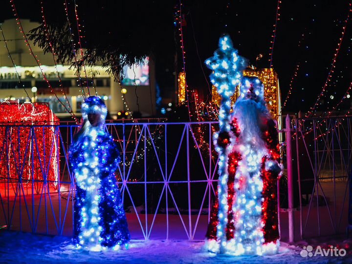 Световая фигура Дед Мороз 1