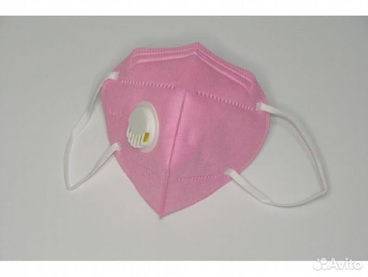 Маска 6-ти слойная с клапаном 1 шт (респиратор)