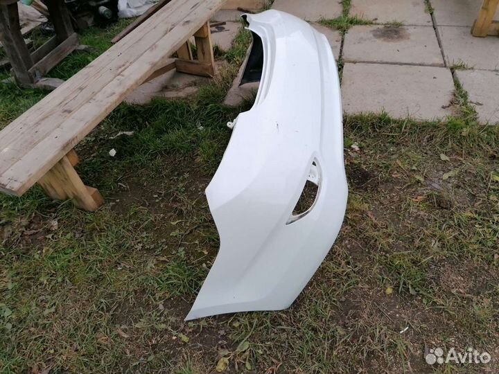 Задний бампер хундай солярис 2012 года