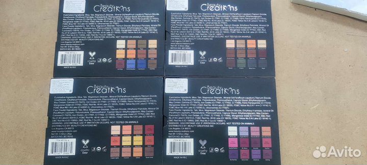 Палетки теней Beauty Creations и CAB cosmetics