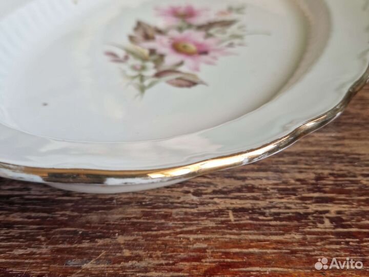 Блюдо большое фарфор ретро