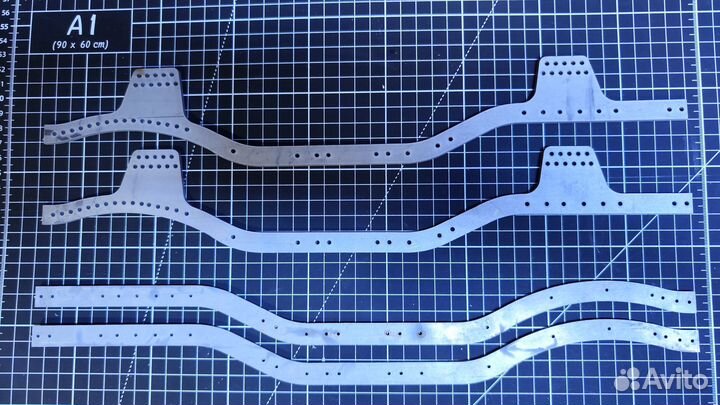 Рама и фитинг на rc модель 10го масштаба