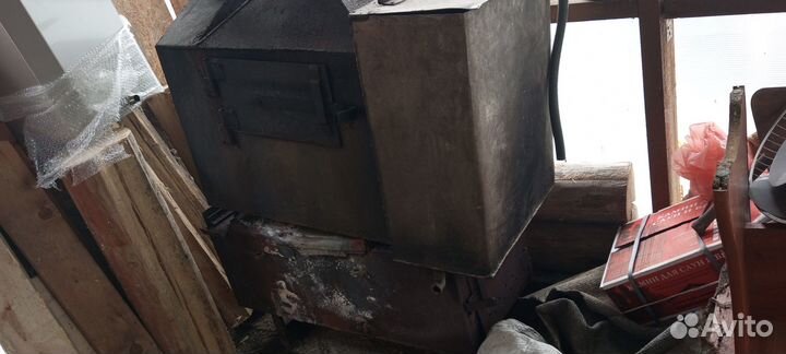 Печь для бани с баком