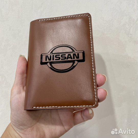 Обложка для документов из натуральной кожи