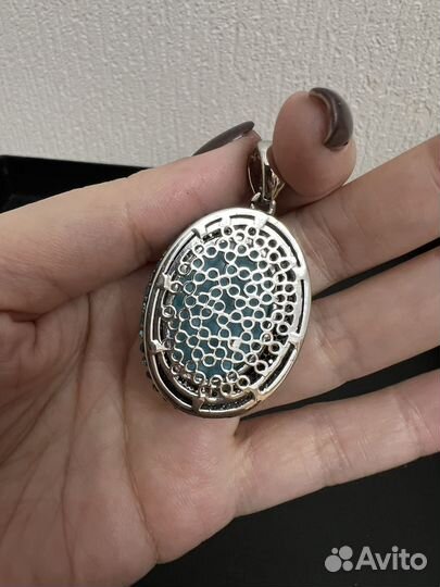 Комплект бирюзовый бижутерия