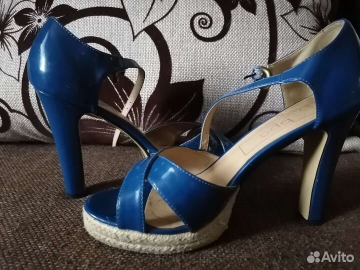 Босоножки женские 40 размер синие