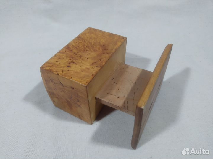 Большая сигаретница из карельской берëзы