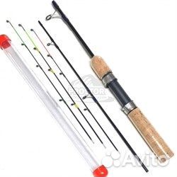 Удочка зимняя Mini Feeder 90см + 3 смен хлыстика