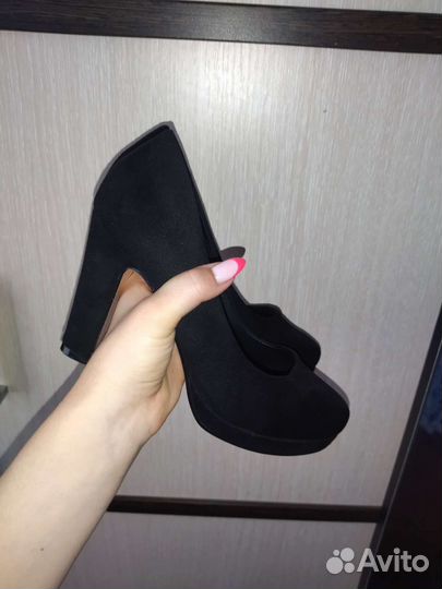 Туфли женские замшевые