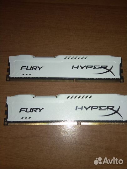 HyperX fury DDR3 1600mhz 8gb CL10