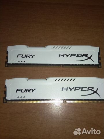 HyperX fury DDR3 1600mhz 8gb CL10