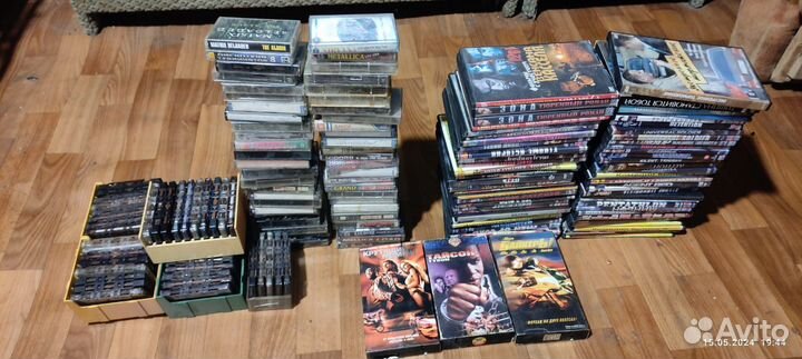 Аудио кассеты и DVD диски
