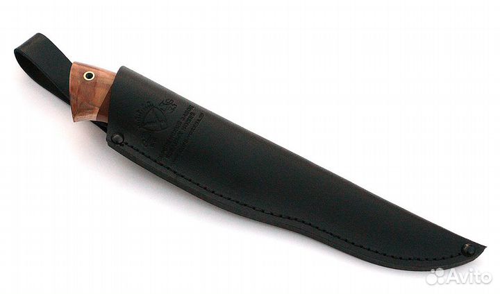 Нож Гриф сталь elmax, рукоять коричневый граб-кап