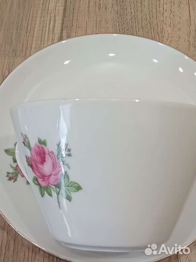 Чайная пара розетки блюдо гдр