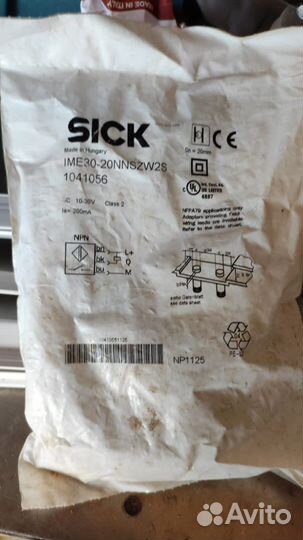 Индуктивный датчик sick ime 30-20 nnszw2s