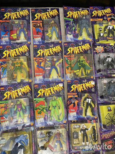 Toybiz Человек паук 1994 toy biz animated 60шт