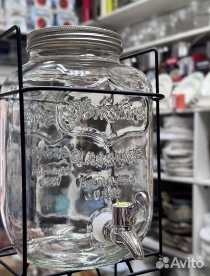 Лимонадник с краном и подставкой,4 литра