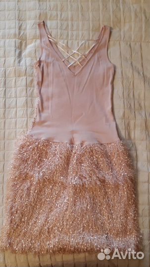 Вечернее персиковое платье рост 162-172