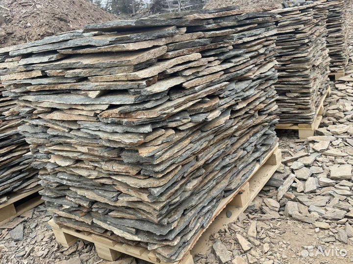 Камень плитняк природный строительный