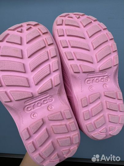 Сапоги резиновые для девочки crocs 25/8