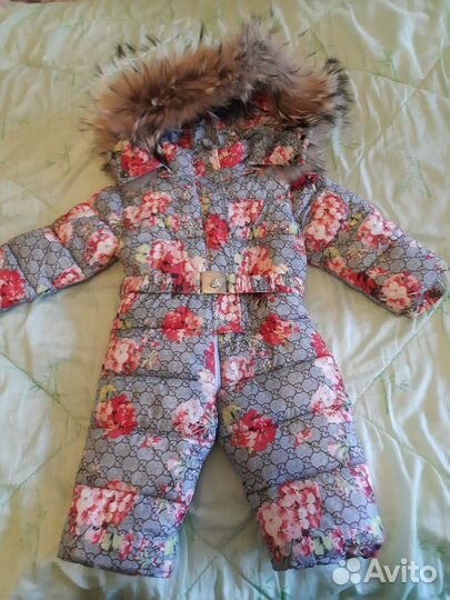 Зимний комбинезон для девочки 80