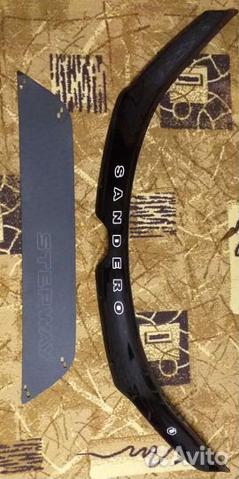 Дефлектор капота и зимняя заглушка бампера рено