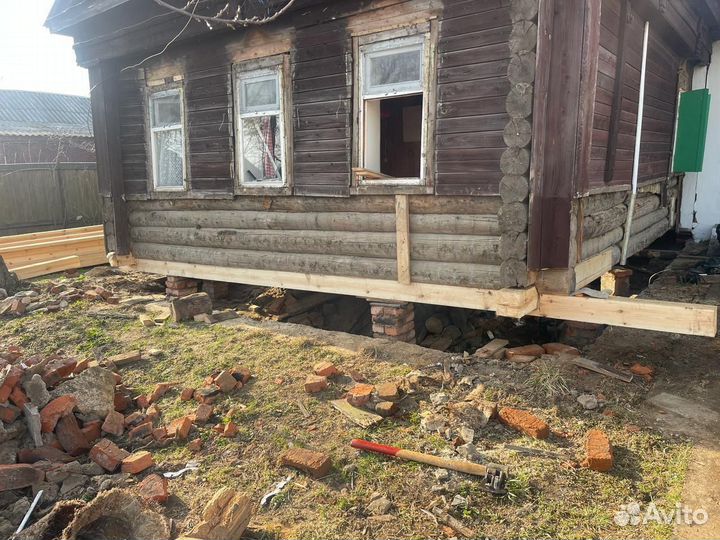 Ремонт полов. замена венцов деревянного дома